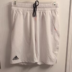 Adidas Ergo Heat Ready Shorts Men's Medium M9 White Elastic Waist Tennis NWOT
